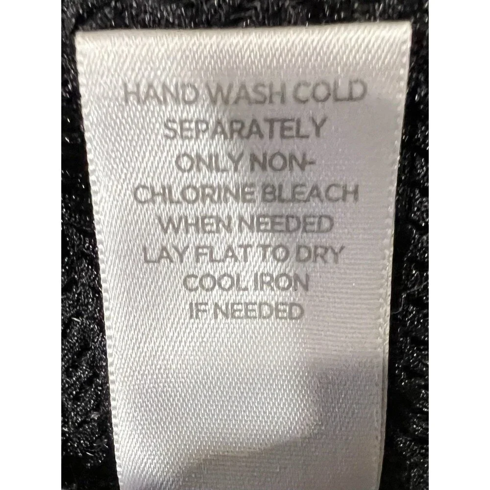 Avenue Open Knit Black Sweater Cardigan Plus Size 18/20 - Picture 7 of 7